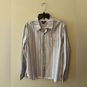 PAIGE Women’s Button Up Striped Shirt Size Small NWOT